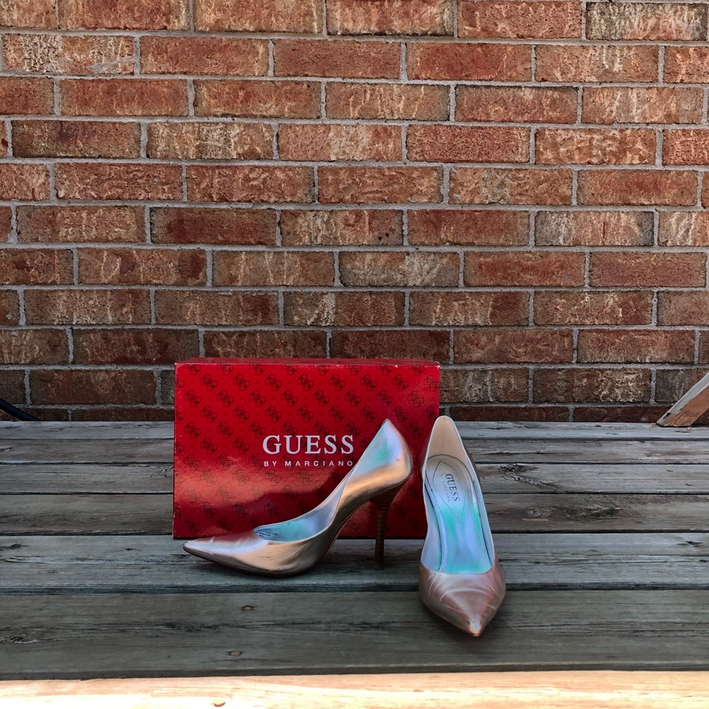 Guess Gold Heels